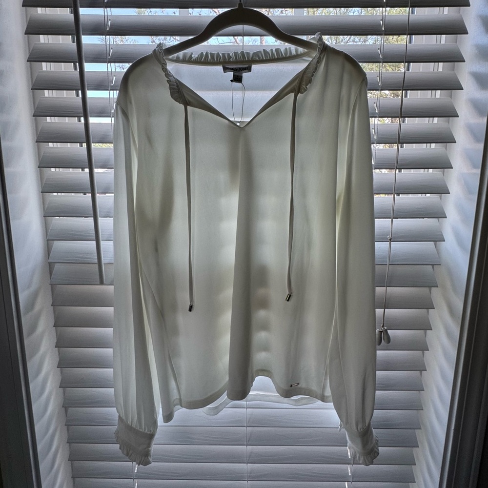 Calvin Klein white blouse - NEW WITH TAGS